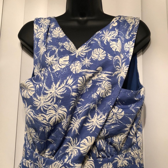 💠Baby blue💠and white linen skort romper - Picture 2 of 7